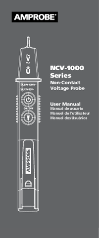 Thumbnail of document Manual - NCV-1040 Series Non-Contact Voltage Probes